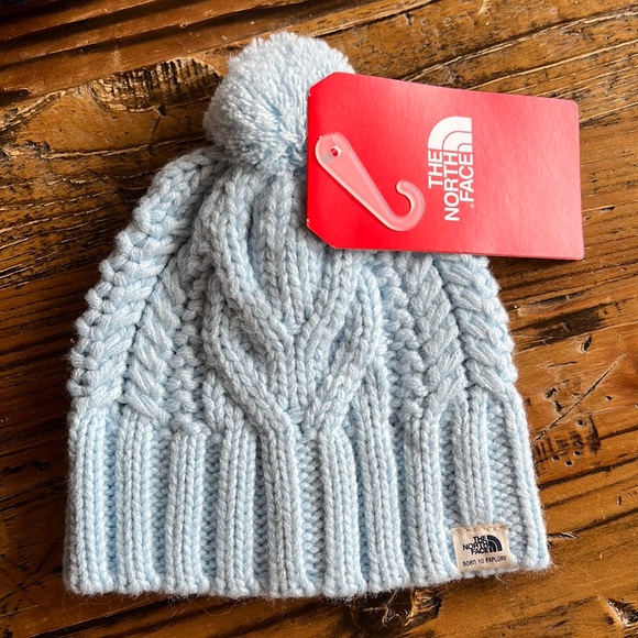 The North Face Other - NEW The North Face Light Blue Knit Hat